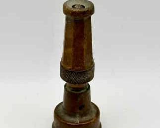 Vintage Solid Brass Garden Hose Nozzle