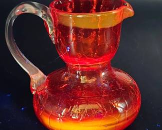 Vintage Crackle Glass