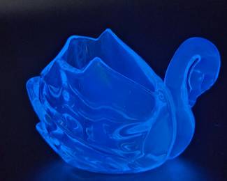 Swan Glass Votive Candle Holder