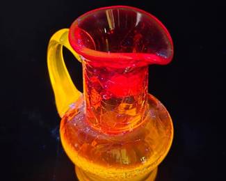 Vintage Crackle Glass