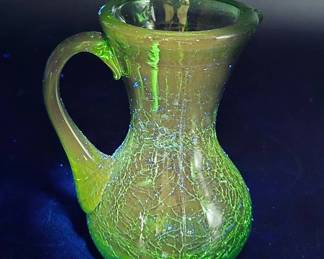 Vintage Crackle Glass