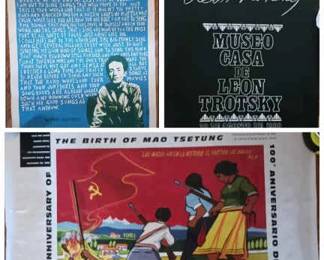 (3) Prints & Posters ft. Woody Guthrie, Leon Trotsky & Birth of Mao Tsetung