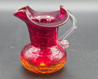 Vintage Crackle Glass