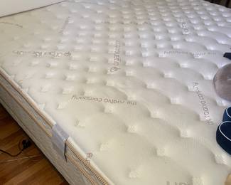King size like new mattress and bed