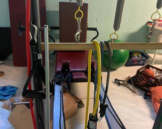 High-end Pilates machine in pristine condition with all pieces