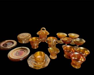 Fenton carnival glass marigold 