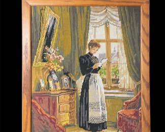 Framed needlepoint