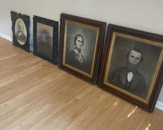 Antique Charcoals w/ Solid Frames