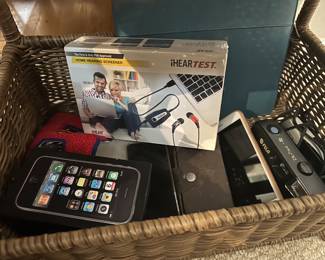 old cameras and phones, etc