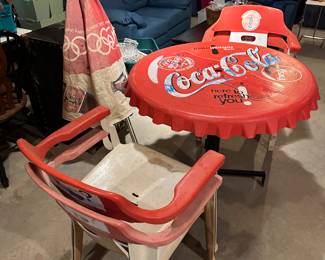 1996 Olympic Coca Cola Patio Set w/umbrella