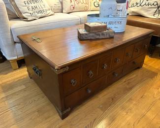 Pottery Barn 'Apothecary' table from the 'Friends' (TV show) collection 