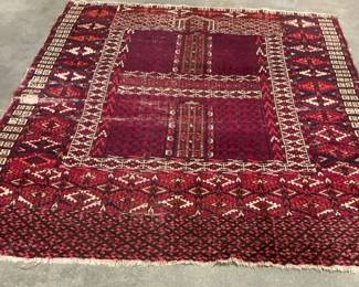 Vintage Afghan Tribal Rug Hand Woven, Wool