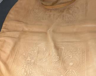 Leather Satchel in Egyptian Motif