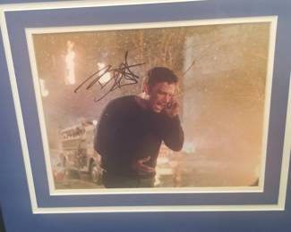 framed signed Ben Affleck