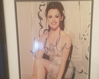 framed signed Jennifer Garner