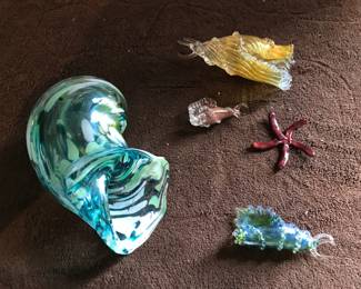glass seashells