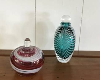 glass perfume bottles