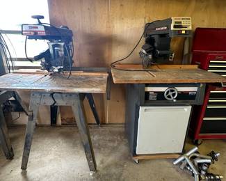 Sears Craftsman Radial Saw 10" & Stand; Sears Craftsman Electronic Radial Saw 10" 1.5hp & Stand