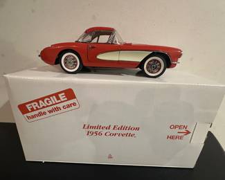 The Danbury Mint Limited Edition 1956 Corvette Die Cast Collectors Car (See other pictures as many other diecast car models available)