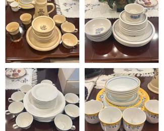 Pfaltzgraff Village; Pfaltzgraff Yorktown; Kristina Collection White Dinnerware; Corelle Casa Flora Dinnerware Set