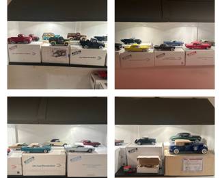 Danbury Mint limited Edition Die Cast Cars/ Trucks (most have original box); Advertising Kellogg’s Corn Flakes Small Diecast Trucks