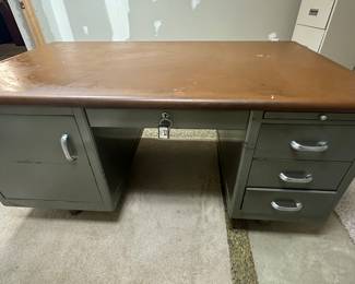 Shaw Walker Large Metal Desk