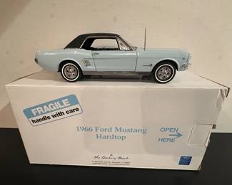 The Danbury Mint 1966 Ford Mustang Hardtop Diecast Collectors Car (See other pictures as many other diecast car models available)