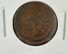1880 Indian Head Cent Very Fine Condition