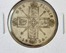 1924 Australia 1 Florin Silver Coin