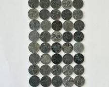 Group of 51 1943 Steel Wheat Cents Including P, D and S Minted Coins