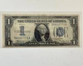 1934 $1 Silver Certificate "Funny Back" Nice Extra Fine Condition Note