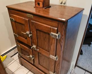 Antique Oak Ice Box