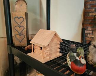 Beer Steins, Log Cabin wood model