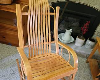 Amish Style Wooden Rocking Chair