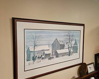 Framed Artwork - Amish Farm Scenery