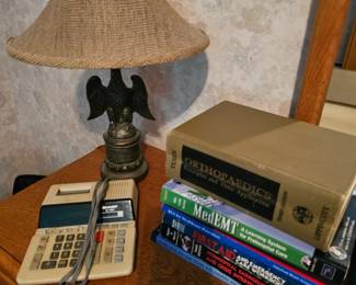 Orthopedics Book, Medical Books, Adding Machine, Eagle Lamp