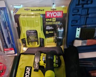 Ryobi 18V Battery and Charger NIB, Ryobi Cutoff Tool