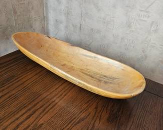Carved Wooden Bread Basket