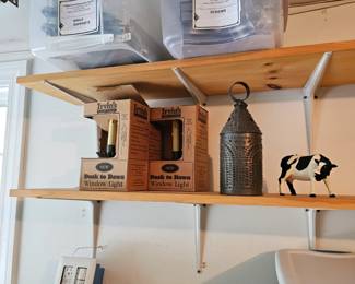Shelf Brackets, Screws, Window Candle Light, Hammers, Hack Saw