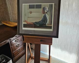 Framed Art Print. "Happiness is like a Butterfly" by N.A. Noel (Nancy Noel)