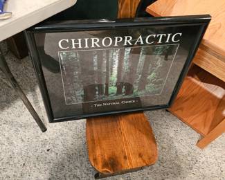 Chiropractic Framed Picture/Art Work.