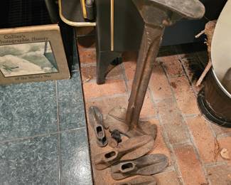 Antique Cast Iron Cobbler's Stand
