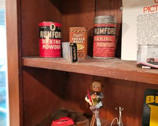 Rumford Baking Powder cans