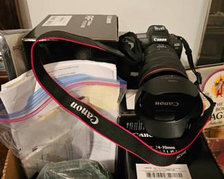 Canon EOS DSLR Digital camera with lenses