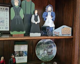 Amish Family Wooden Figurines