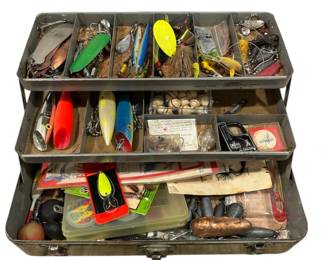 Vintage and Antique Fishing Lures & Tackle Boxes