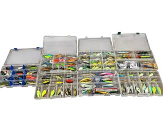 Vintage and Antique Fishing Lures & Tackle Boxes