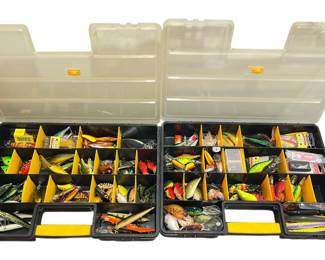 Vintage and Antique Fishing Lures & Tackle Boxes