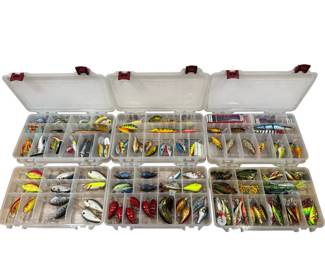 Vintage and Antique Fishing Lures & Tackle Boxes