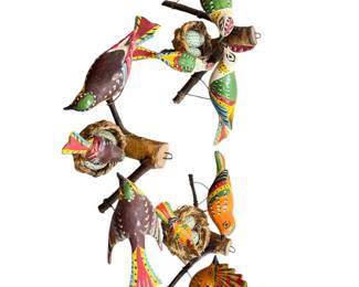 Painted Polish Folk Art Birds